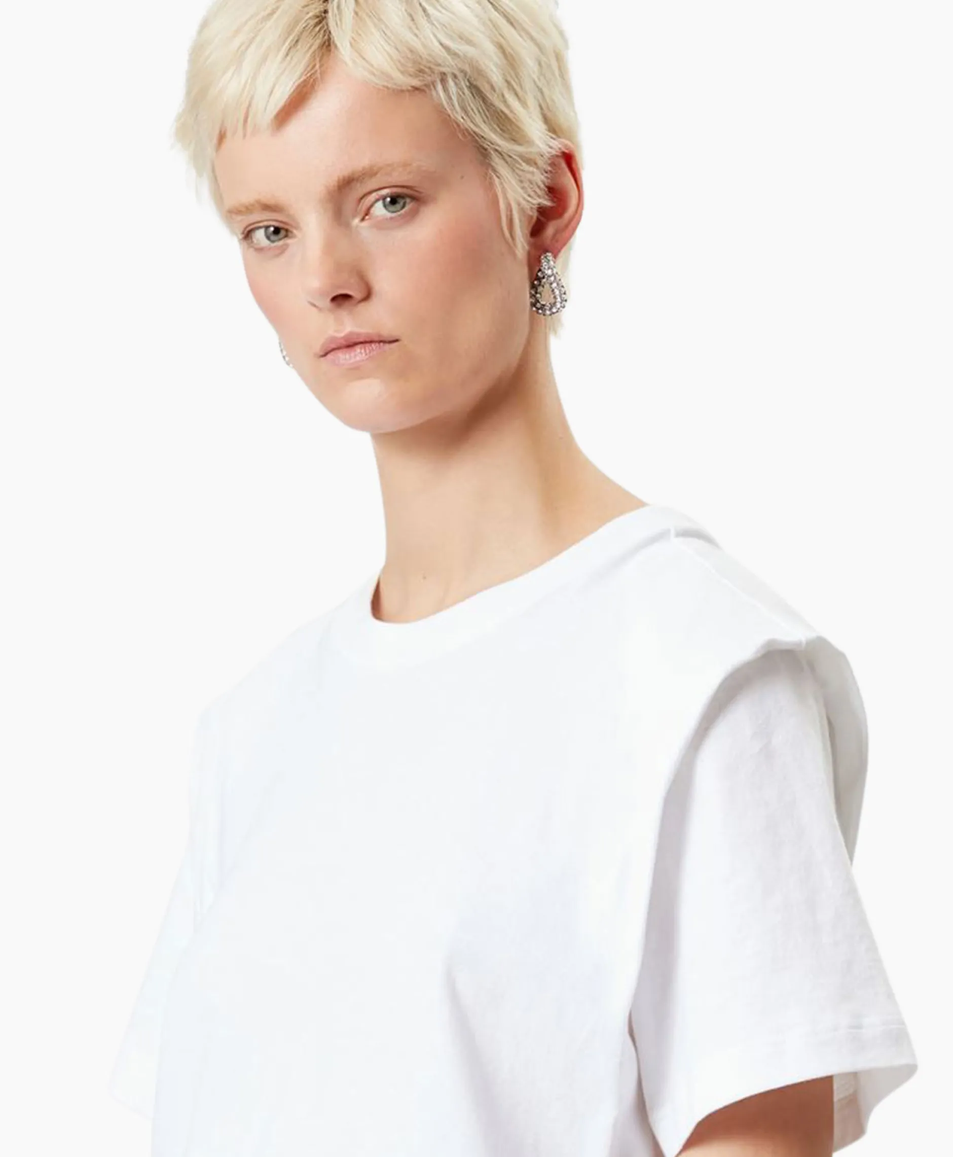 Dames Isabel Marant T-Shirts & Tops*T-Shirt Korte Mouw Zelitos-Ga Wit