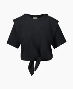 Dames Isabel Marant T-Shirts & Tops*T-Shirt Korte Mouw Zelikia-Gd Zwart