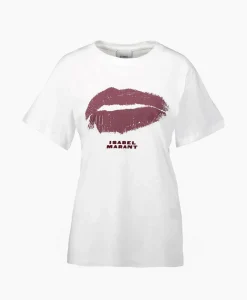 Dames Isabel Marant T-Shirts & Tops*T-Shirt Korte Mouw Yates-Ga Wit