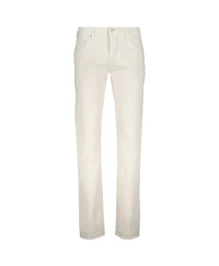 Heren Jacob Cohen Broeken*Broek Bard Off White