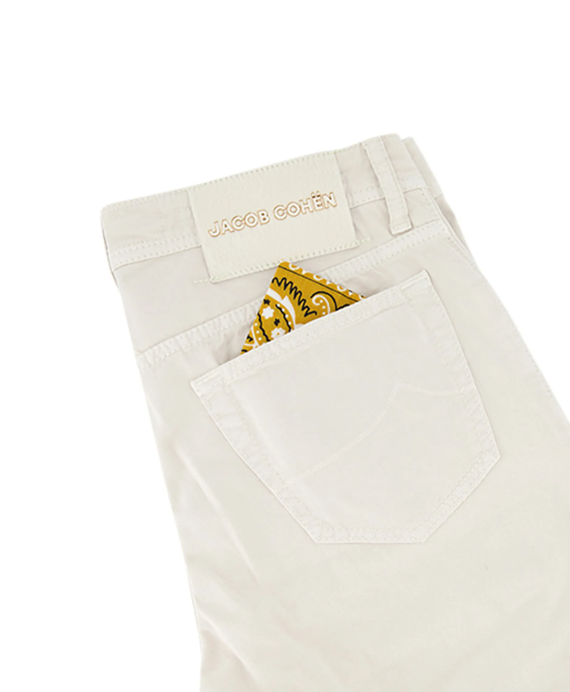 Heren Jacob Cohen Broeken*Broek Bard Off White