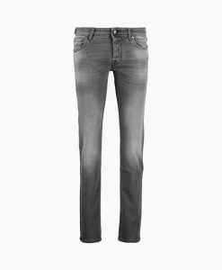Heren Jacob Cohen Broeken*Jeans Pant 5 Pkt Slim Fit Nick Grijs