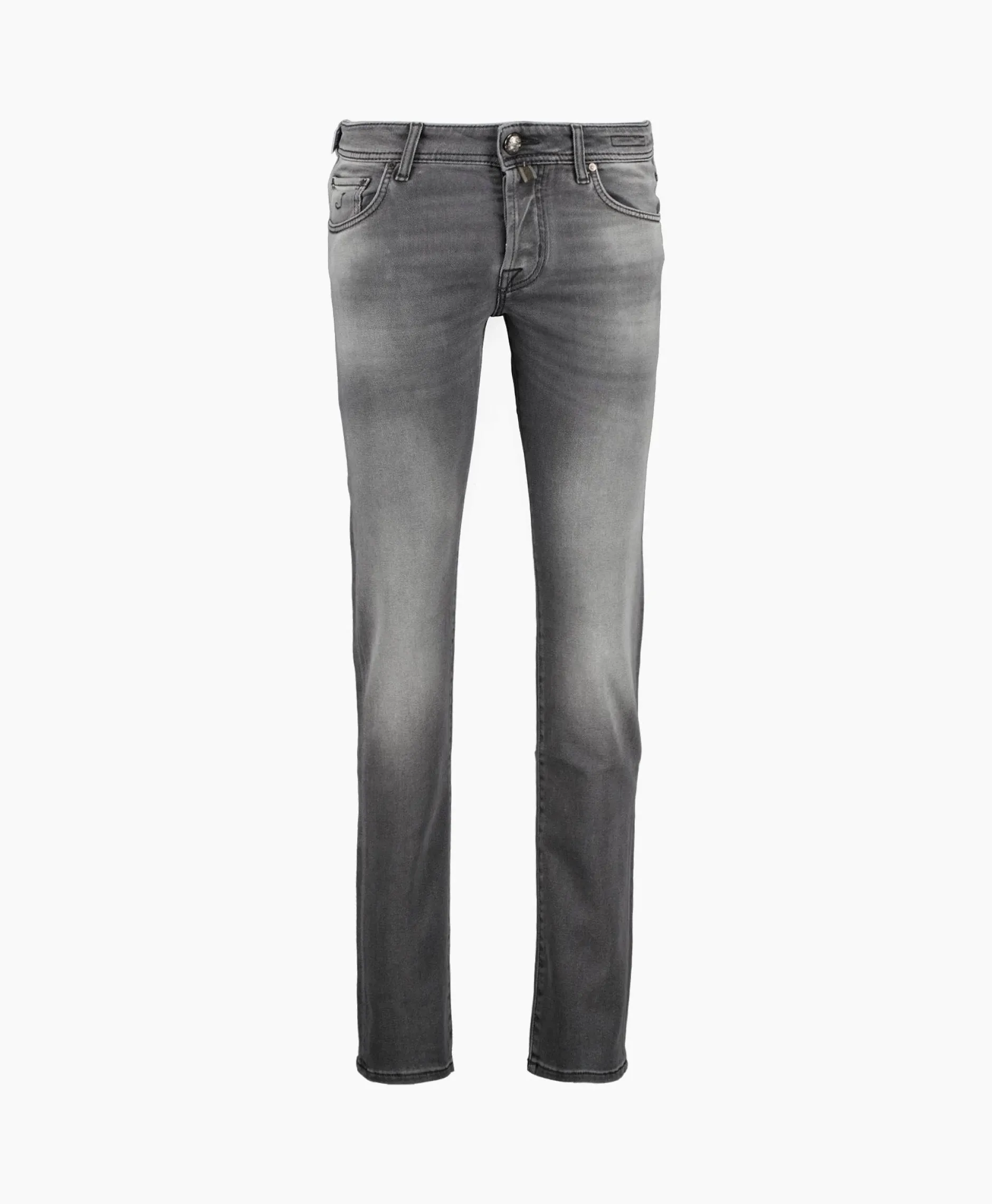 Heren Jacob Cohen Broeken*Jeans Pant 5 Pkt Slim Fit Nick Grijs