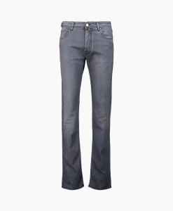 Heren Jacob Cohen Broeken*Jeans 5 Pkt Slim Fit Bard Donker Blauw