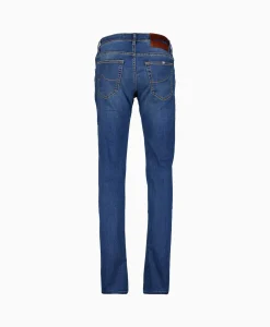 Heren Jacob Cohen Broeken*Jeans 5 Pkt Super Slim Fit Nick Blauw