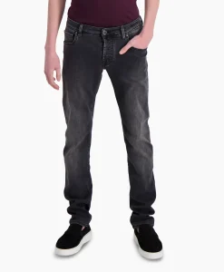 Heren Jacob Cohen Broeken*Jeans 5 Pkt Super Slim Fit Nick Donker Grijs