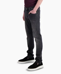 Heren Jacob Cohen Broeken*Jeans 5 Pkt Super Slim Fit Nick Donker Grijs