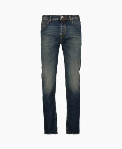 Heren Jacob Cohen Broeken*Jeans 5-Pocket Scott Blauw
