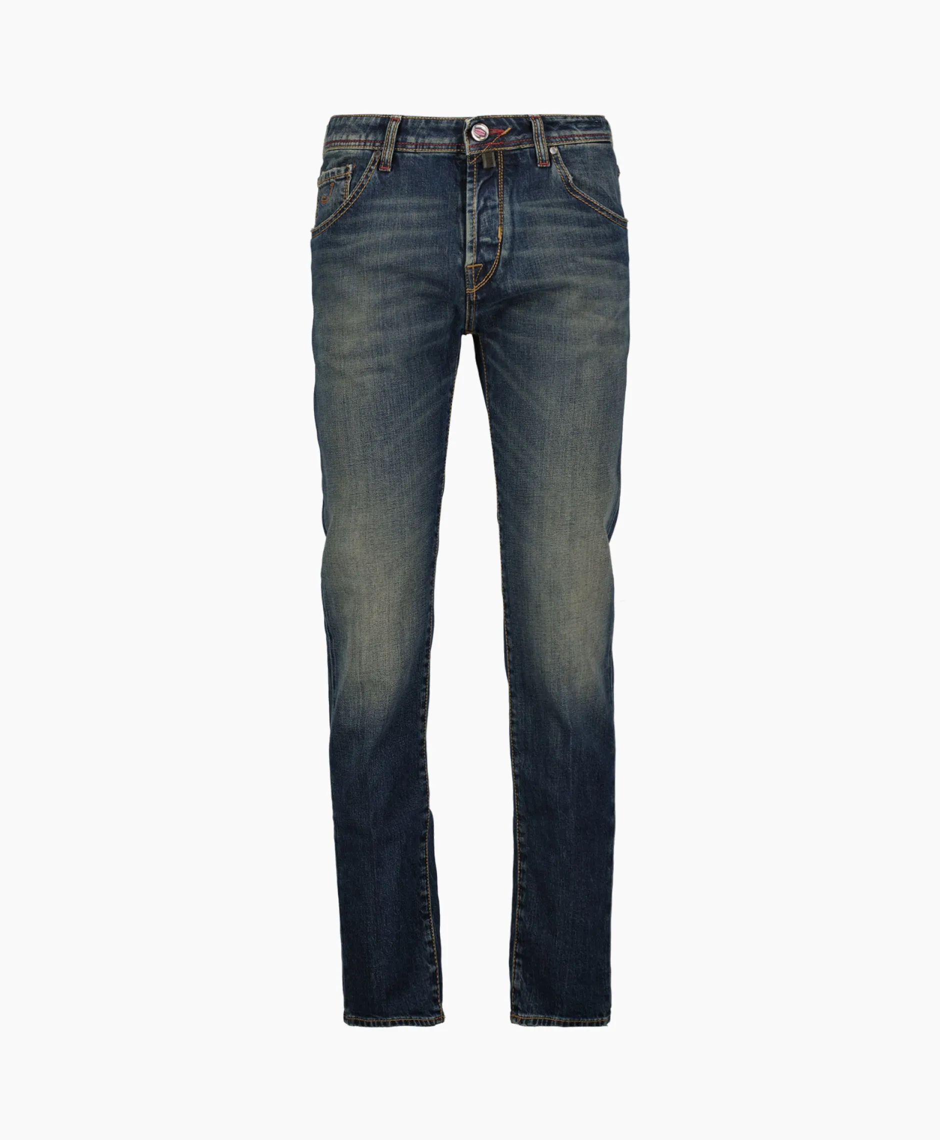 Heren Jacob Cohen Broeken*Jeans 5-Pocket Scott Blauw