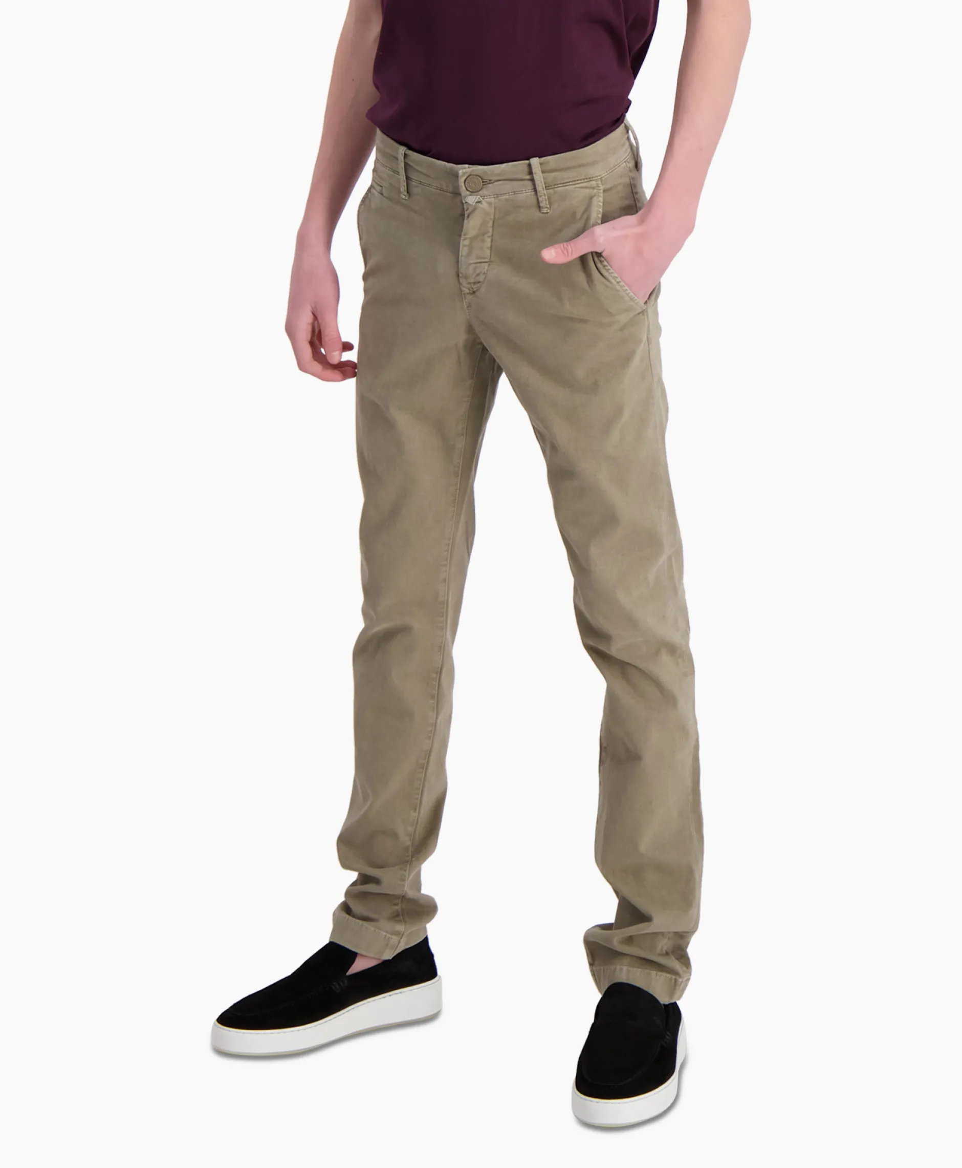 Heren Jacob Cohen Broeken*Jeans Slim Fit Bobby Beige