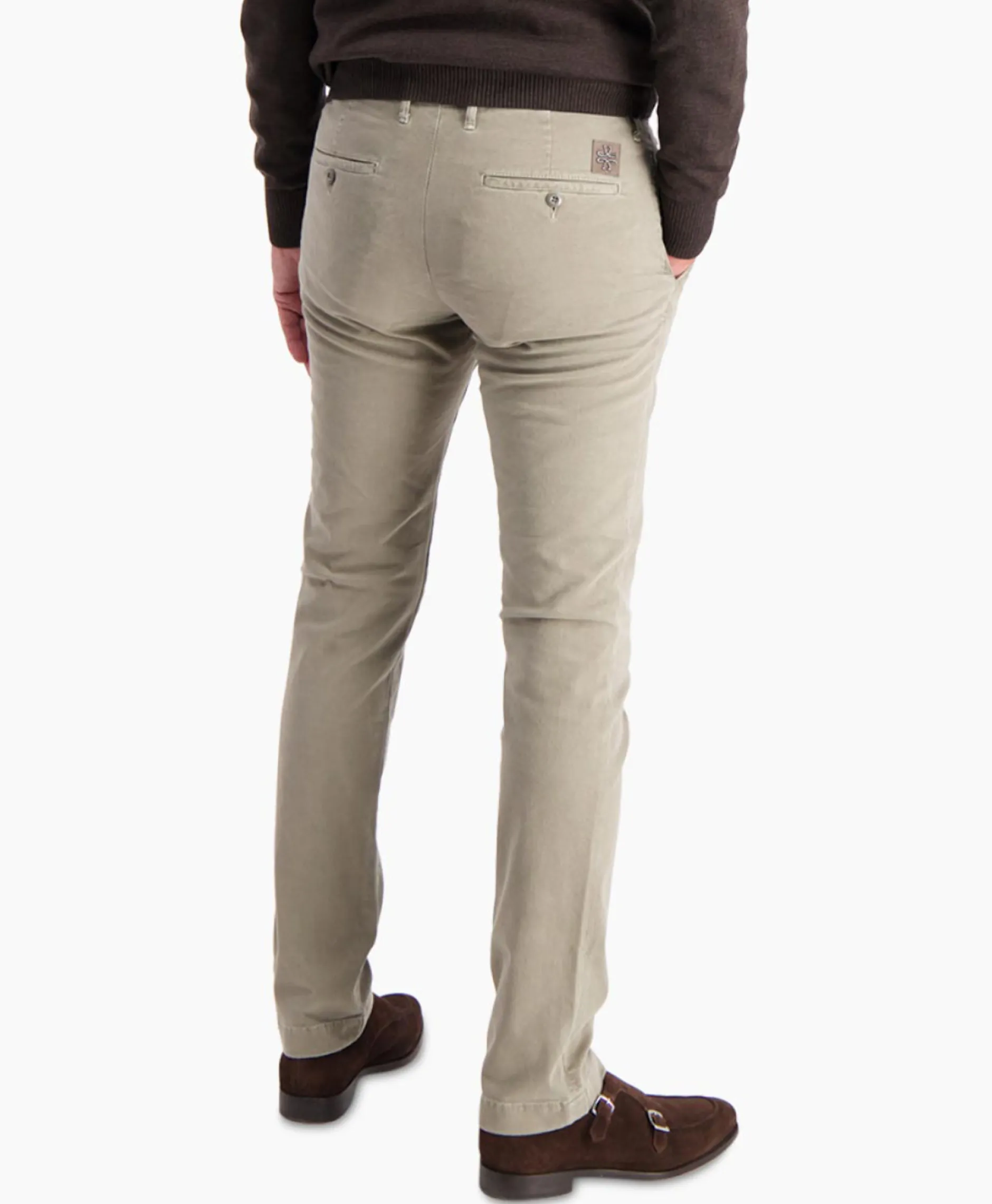 Heren Jacob Cohen Broeken*Pantalon Bobby Bruin