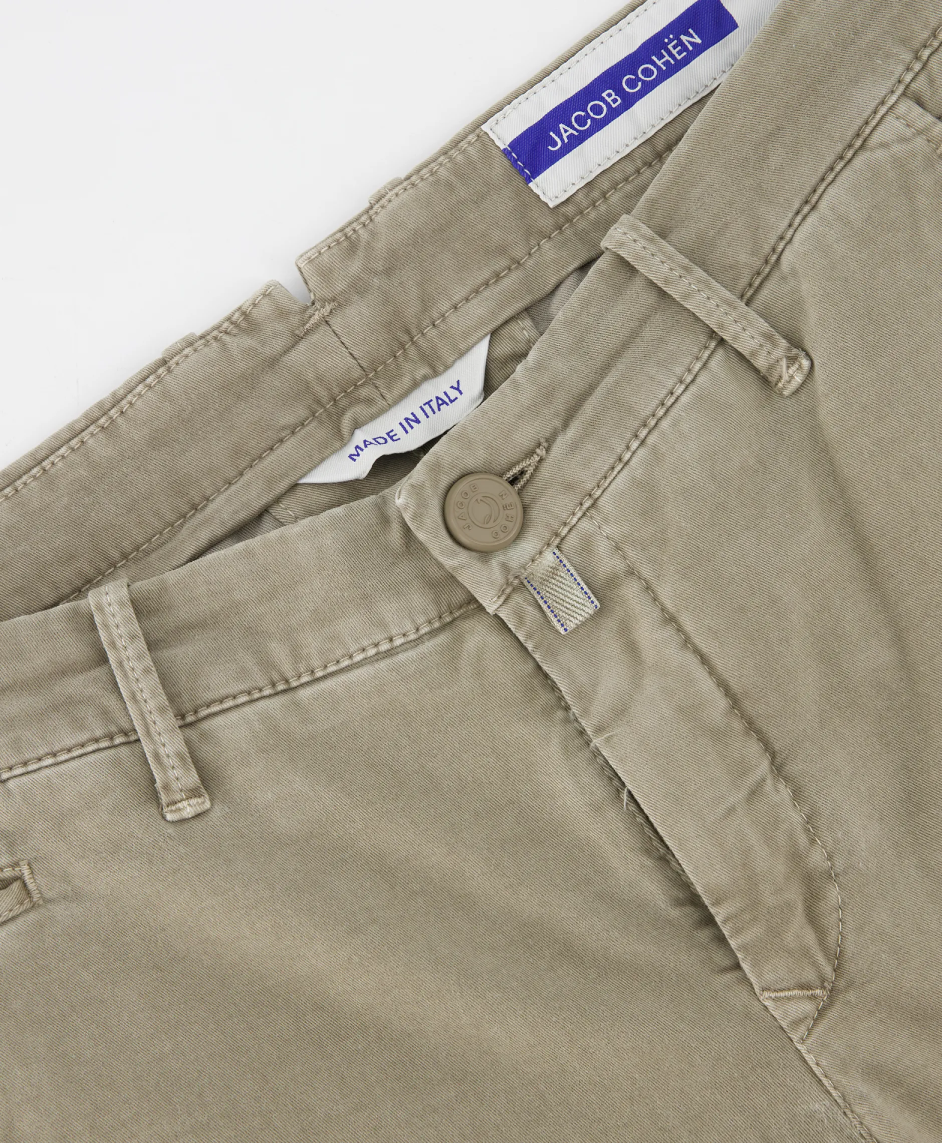 Heren Jacob Cohen Broeken*Pantalon Bobby Bruin