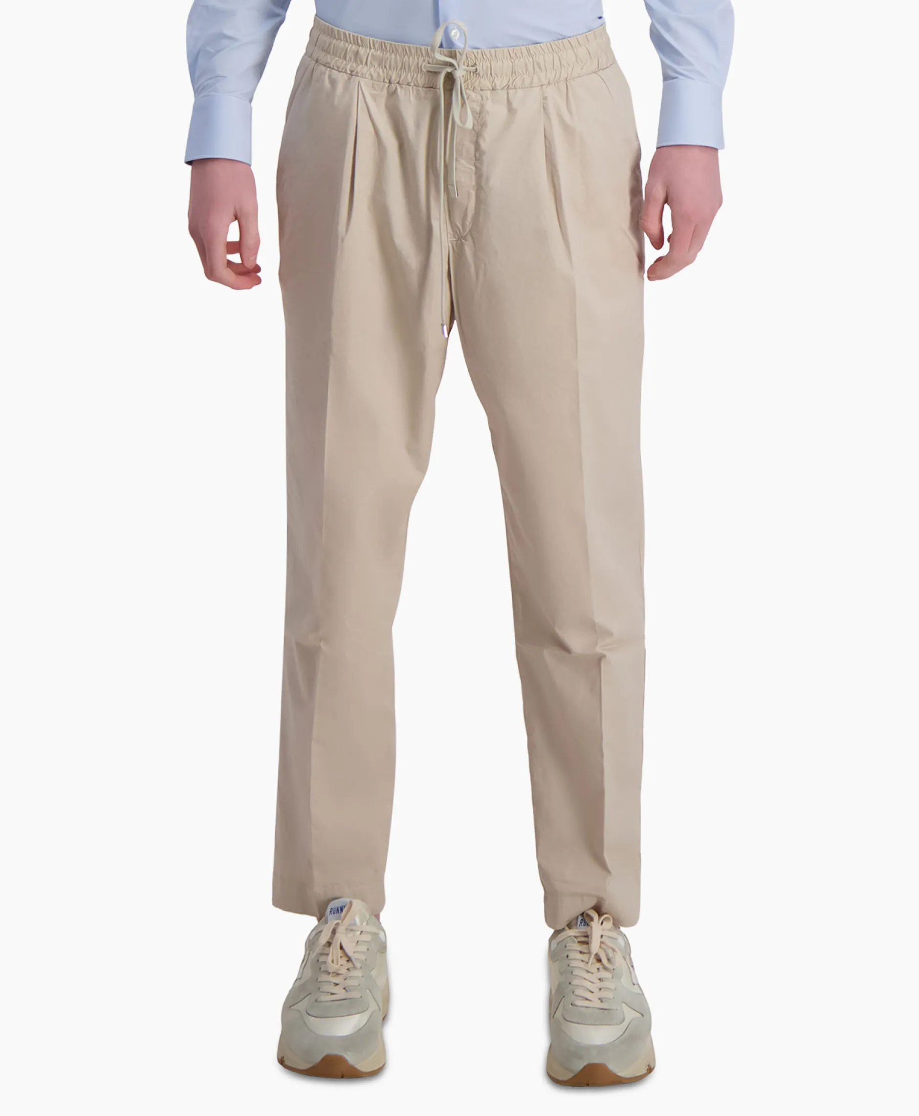 Heren Jacob Cohen Broeken*Pantalon Low Carrot Fit Daniel Beige