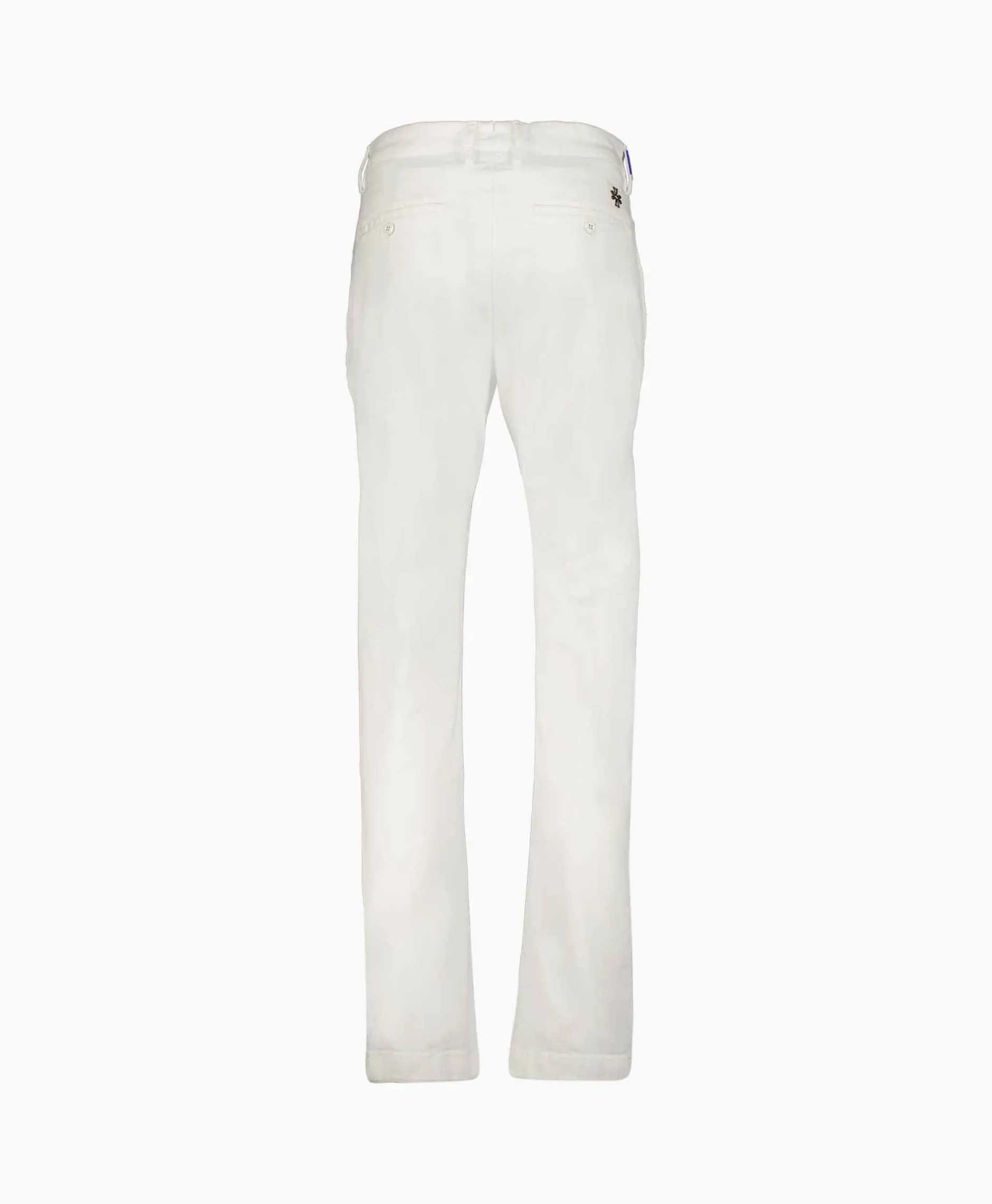 Heren Jacob Cohen Broeken*Pantalon Slim Fit Bobby Off White