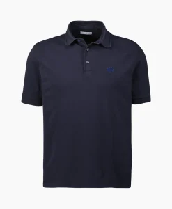 Heren Jacob Cohen Polo's*Polo M/C Dettagli Con Popeline Donker Blauw