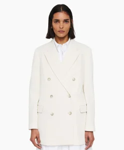 Dames Joseph Blazers*Blazer Chapone Jkt Ottoman Jersey Off White