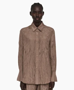 Dames Joseph Blouses*Blouse Bercy Habotai Bruin