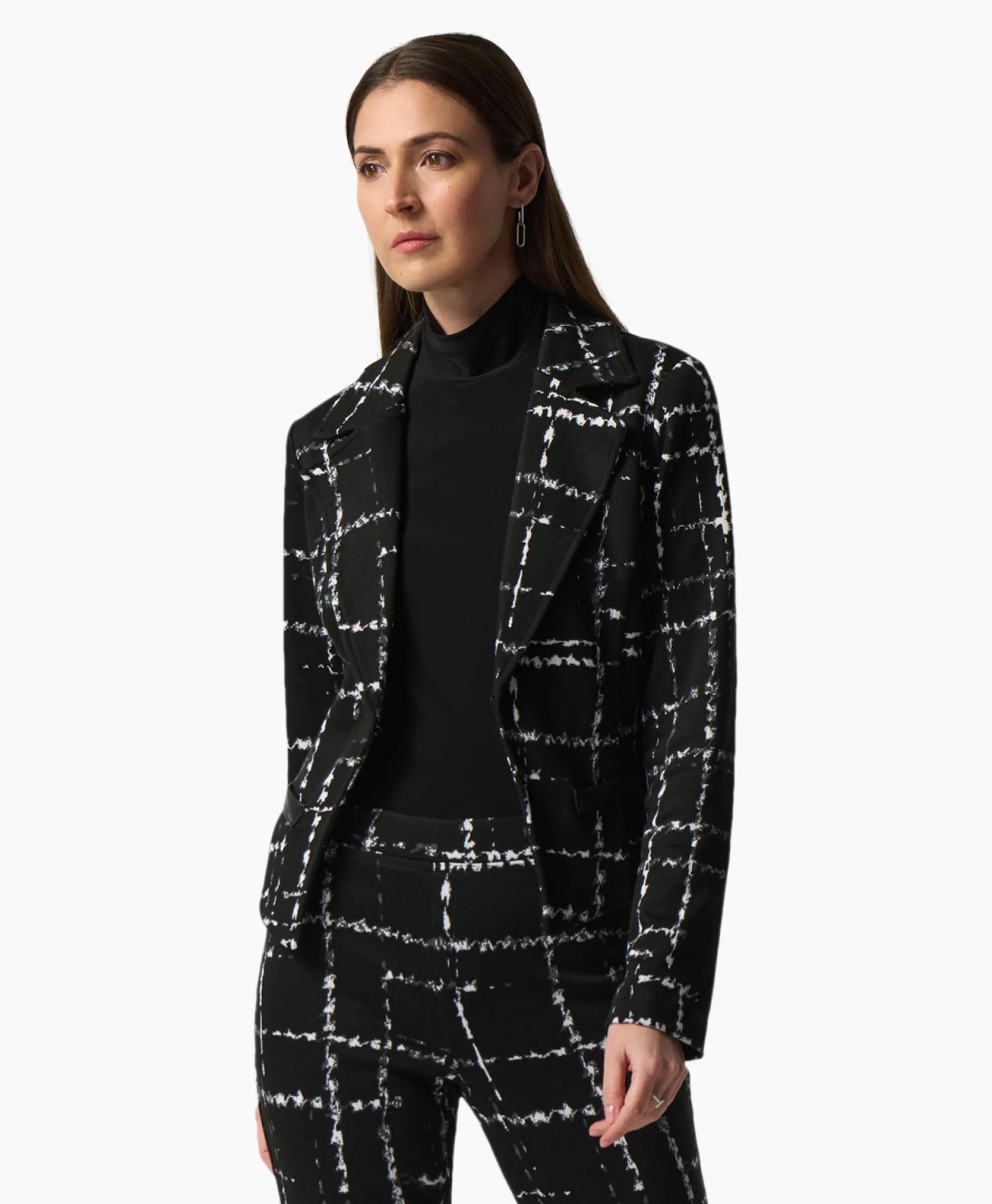 Dames Joseph Ribkoff Blazers*Jasje 233218 Zwart Dessin