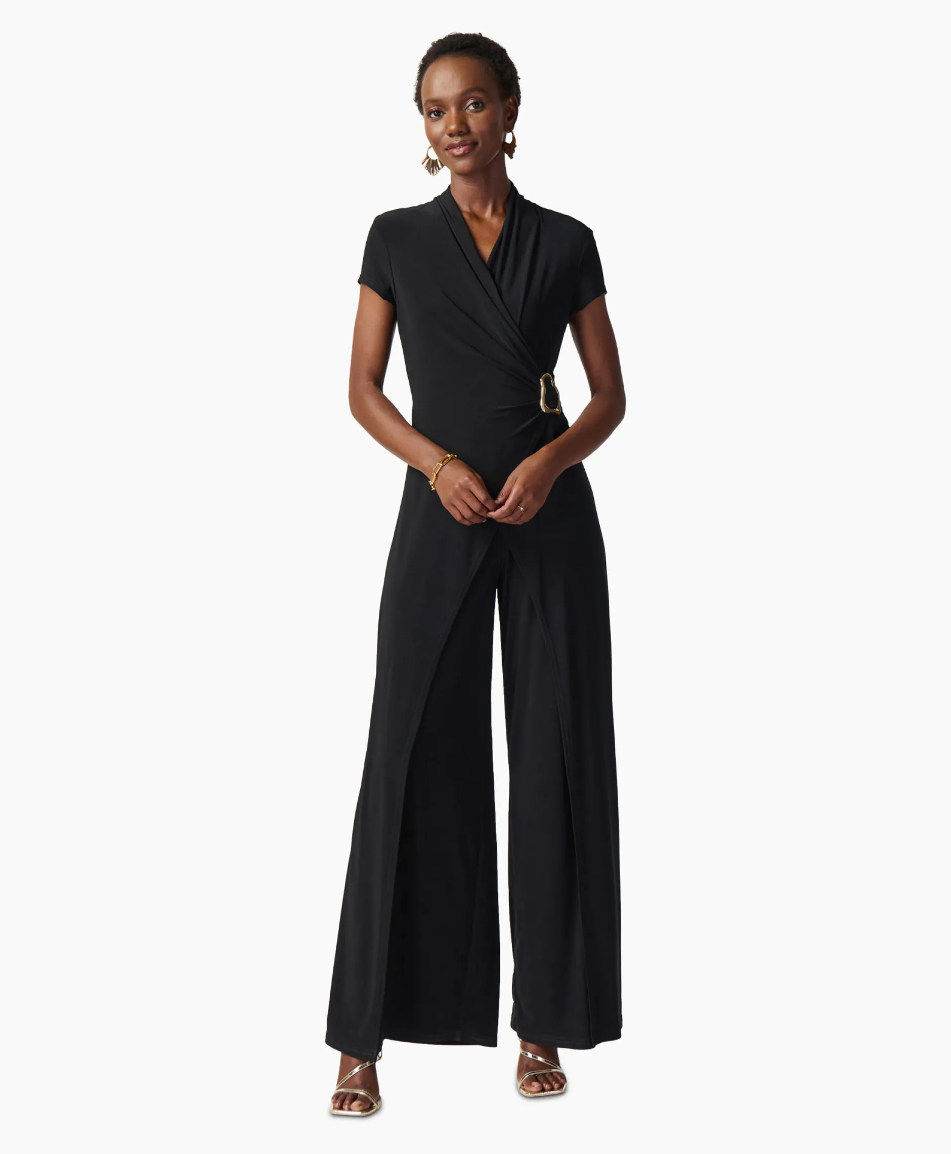 Dames Joseph Ribkoff Jumpsuits*Jumpsuit Korte Mouwen Zwart
