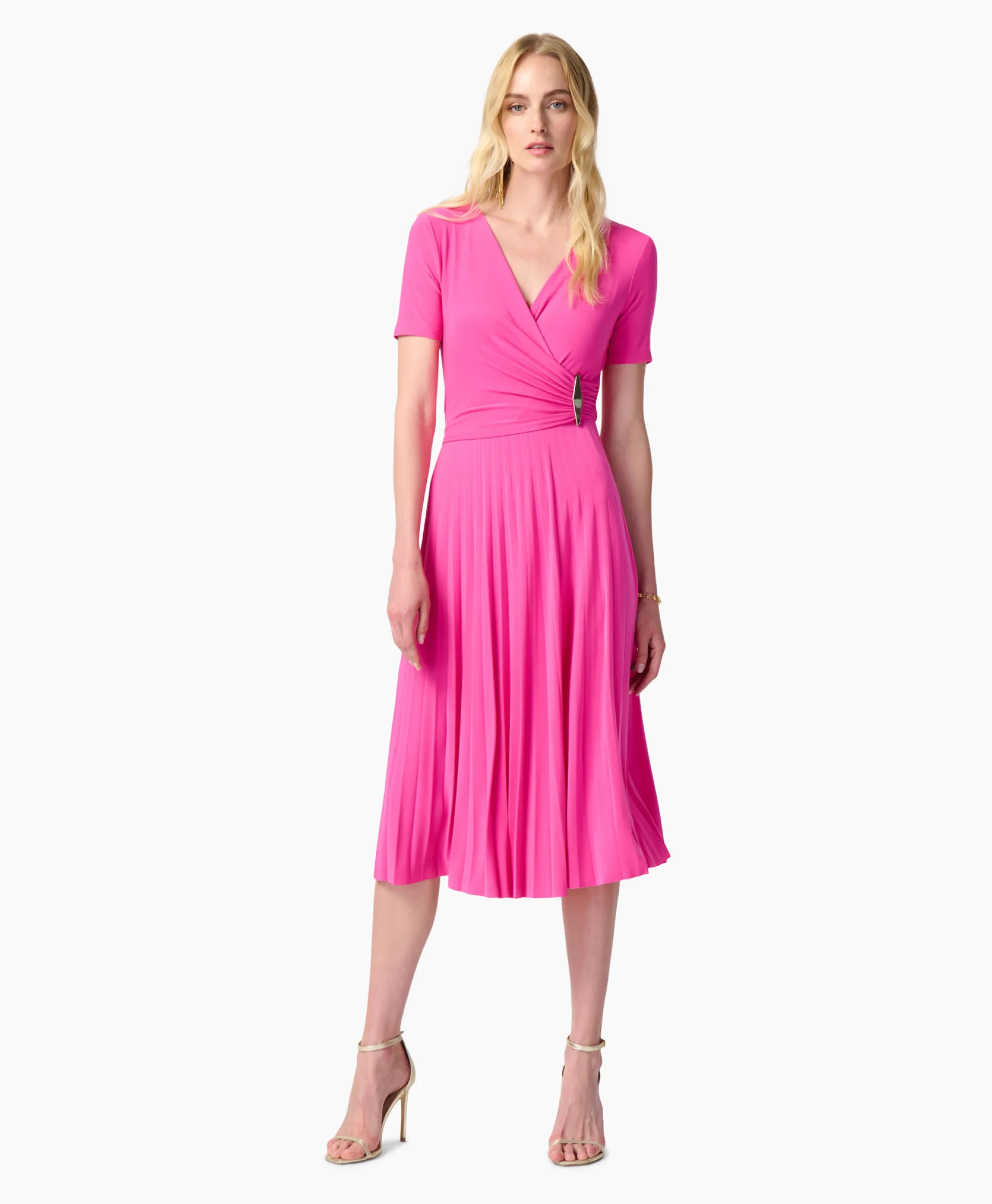 Dames Joseph Ribkoff Jurken*Maxi Jurk Korte Mouw Rose