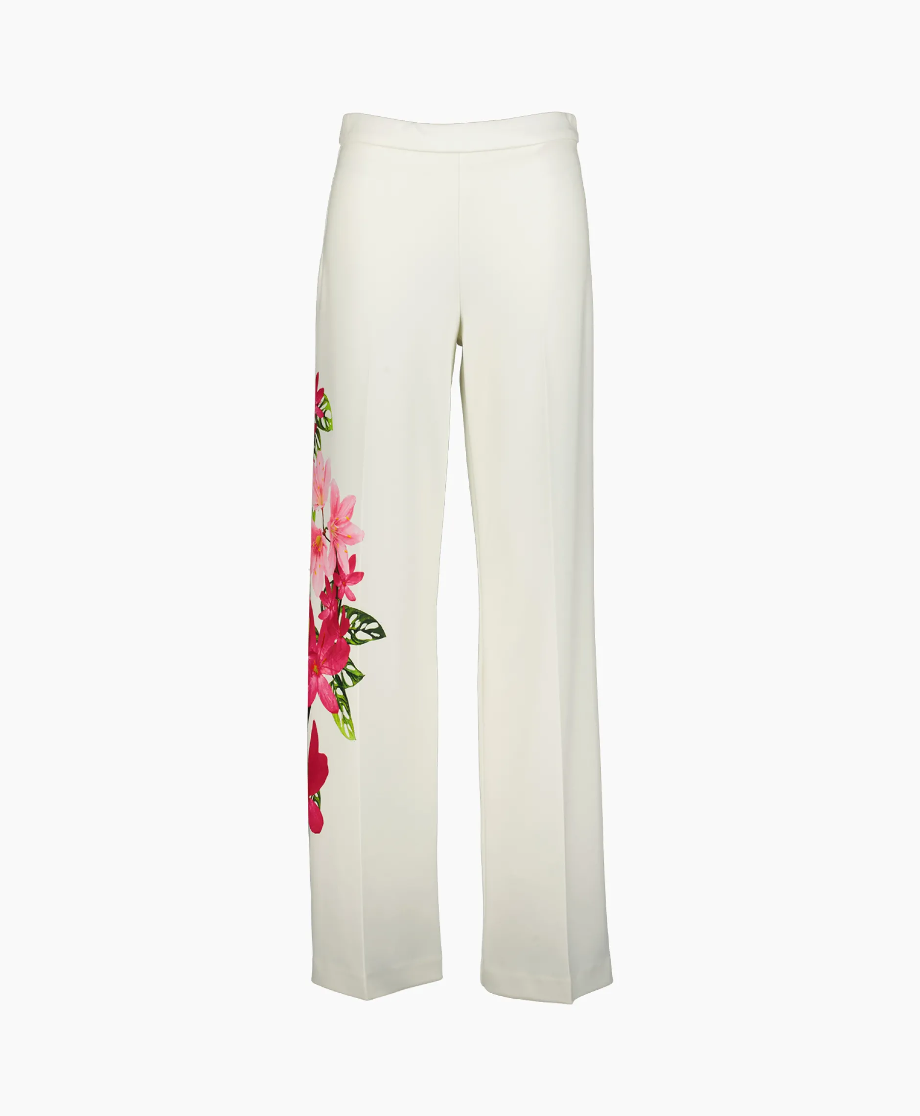 Dames Joseph Ribkoff Broeken*Pantalon Wijde Pijpen Off White
