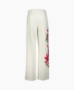 Dames Joseph Ribkoff Broeken*Pantalon Wijde Pijpen Off White