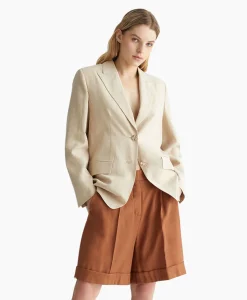 Dames Liu Jo Blazers*Blazer Giacca Loose 2 Bottoni Zand