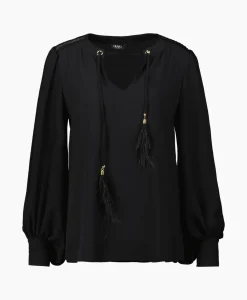 Dames Liu Jo Blouses*Blouse Ecs Tunica C/Passamaneria Zwart