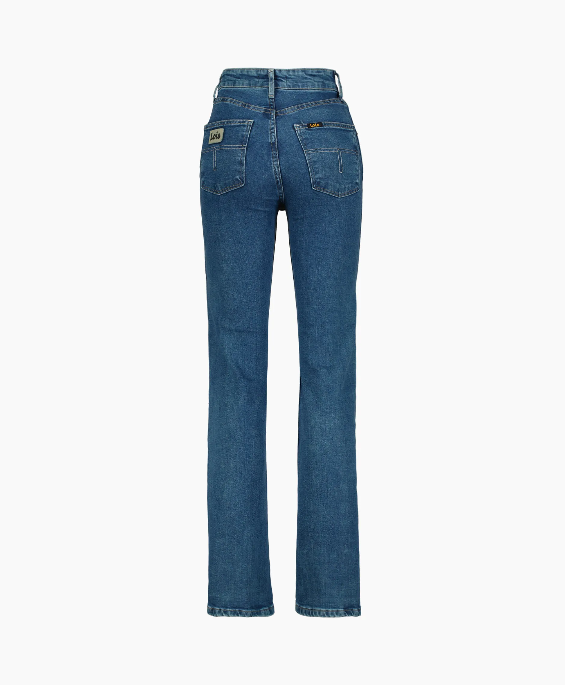 Dames Lois Broeken*Jeans Riley Midden Blauw
