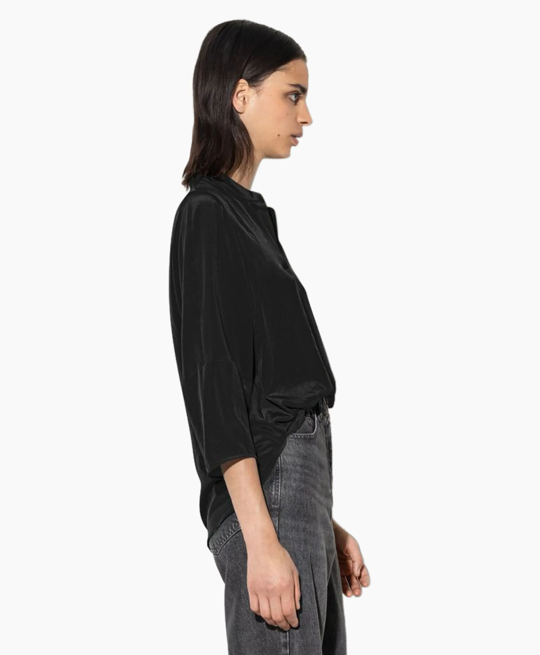 Dames Luisa Cerano Blouses*Blouse 298445/3597-0 Zwart Dessin