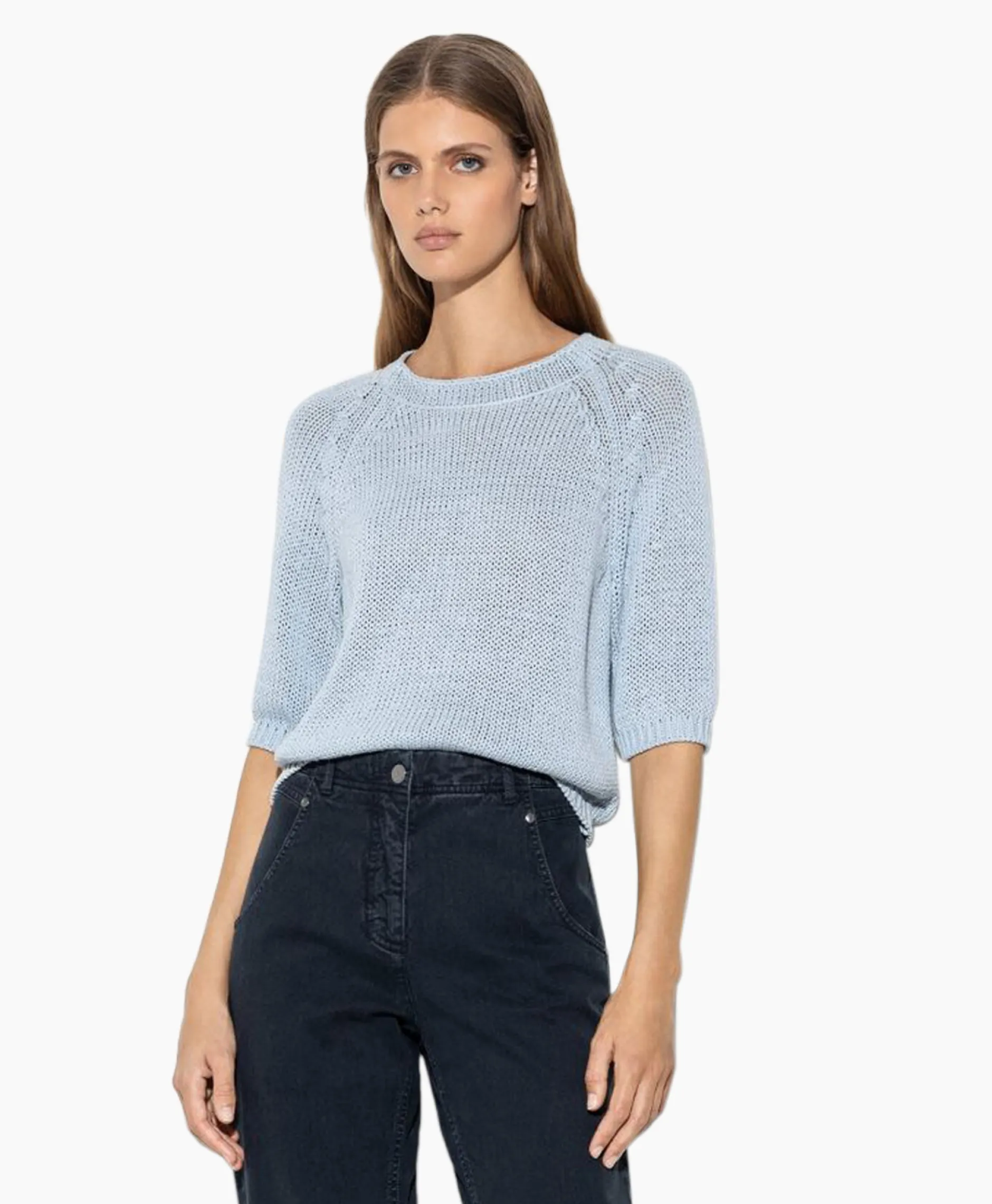 Dames Luisa Cerano Truien*Gebreide Trui 198405/5894-0 Licht Blauw