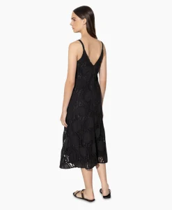 Dames Luisa Cerano Jurken*Midi Jurk 798490/3619-0 Zwart Dessin