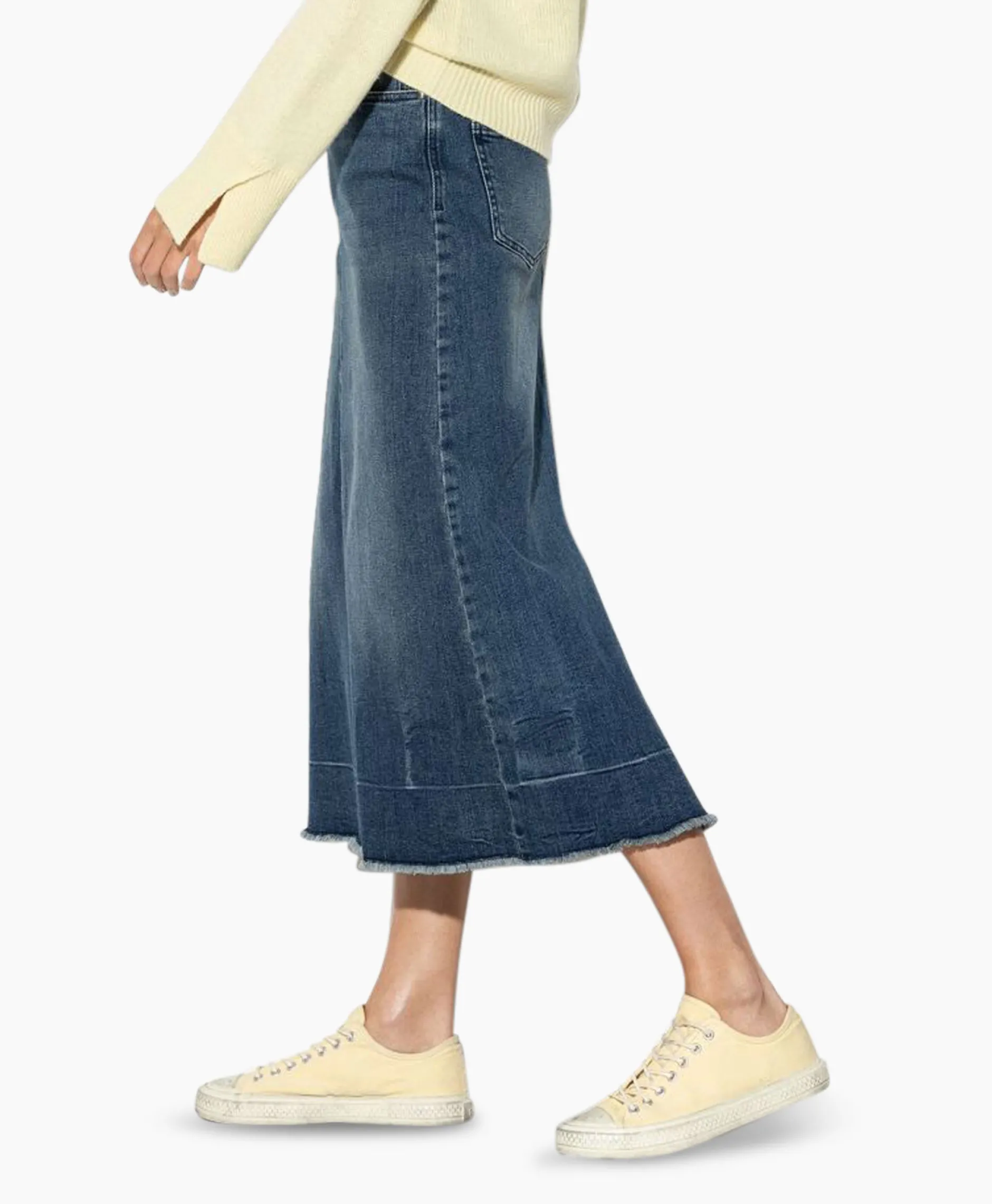 Dames Luisa Cerano Rokken*Midi Rok 598227/3388-0 Donker Blauw