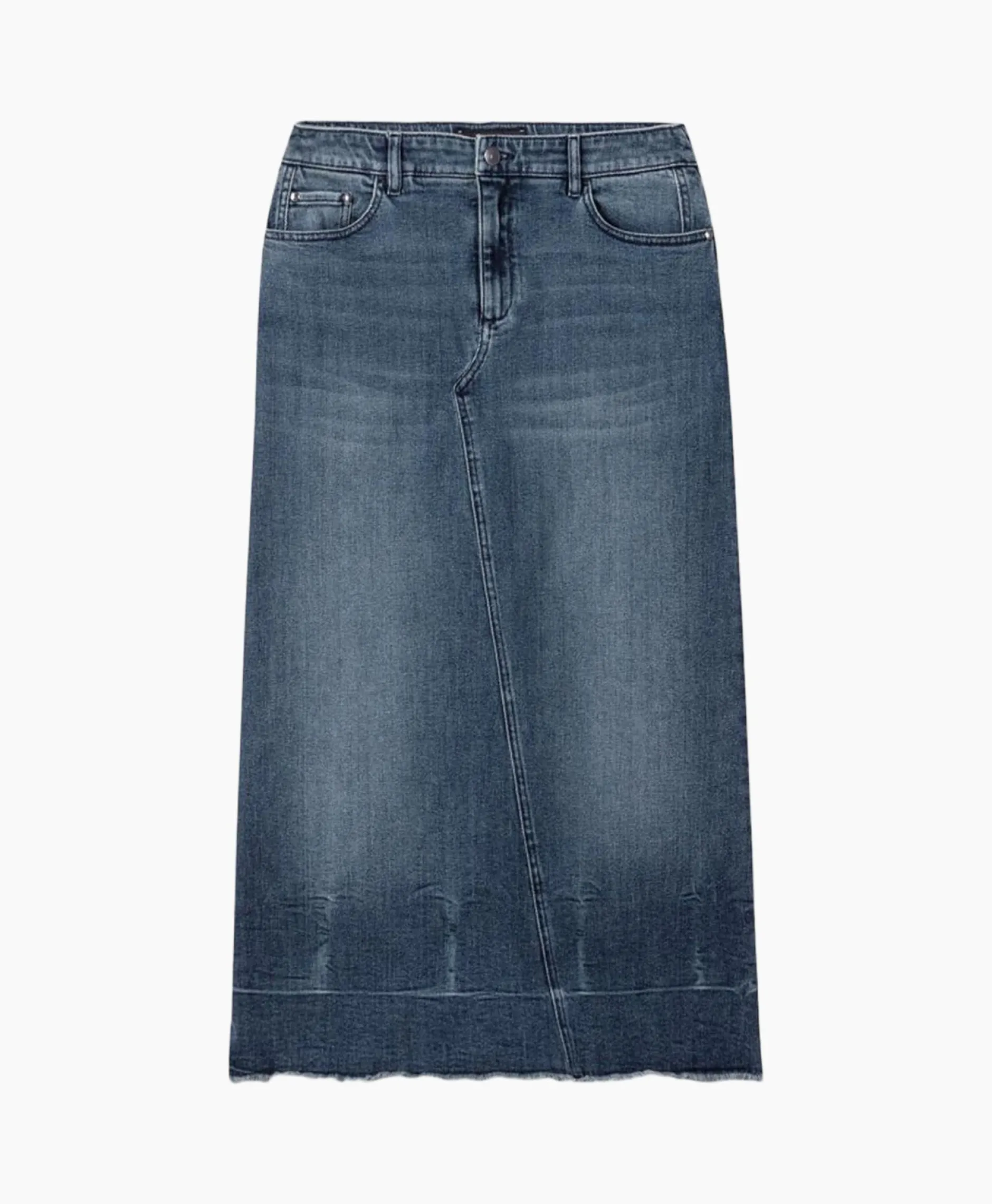 Dames Luisa Cerano Rokken*Midi Rok 598227/3388-0 Donker Blauw