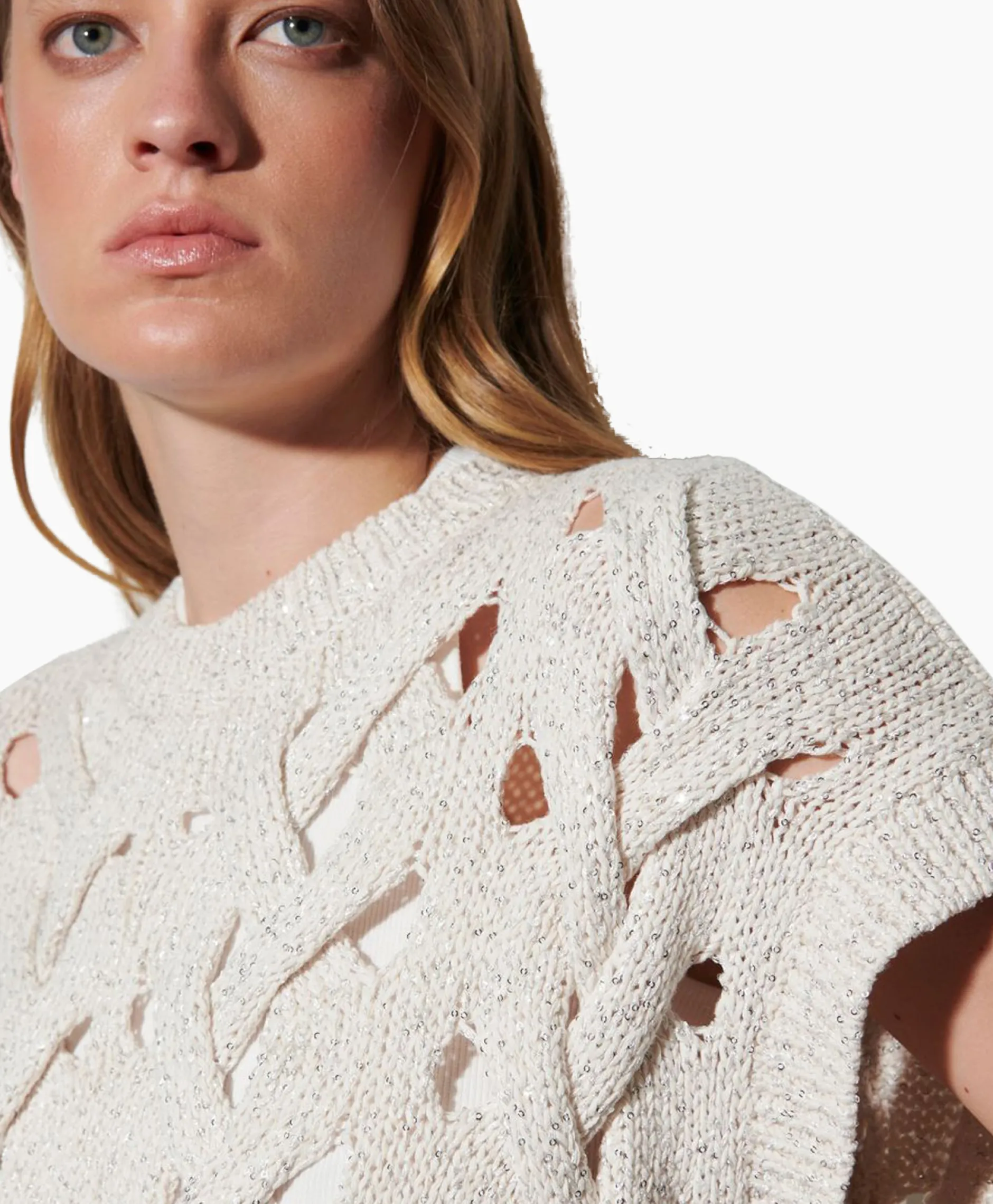 Dames Luisa Cerano Truien*Pullover 198389/5894-0 Off White