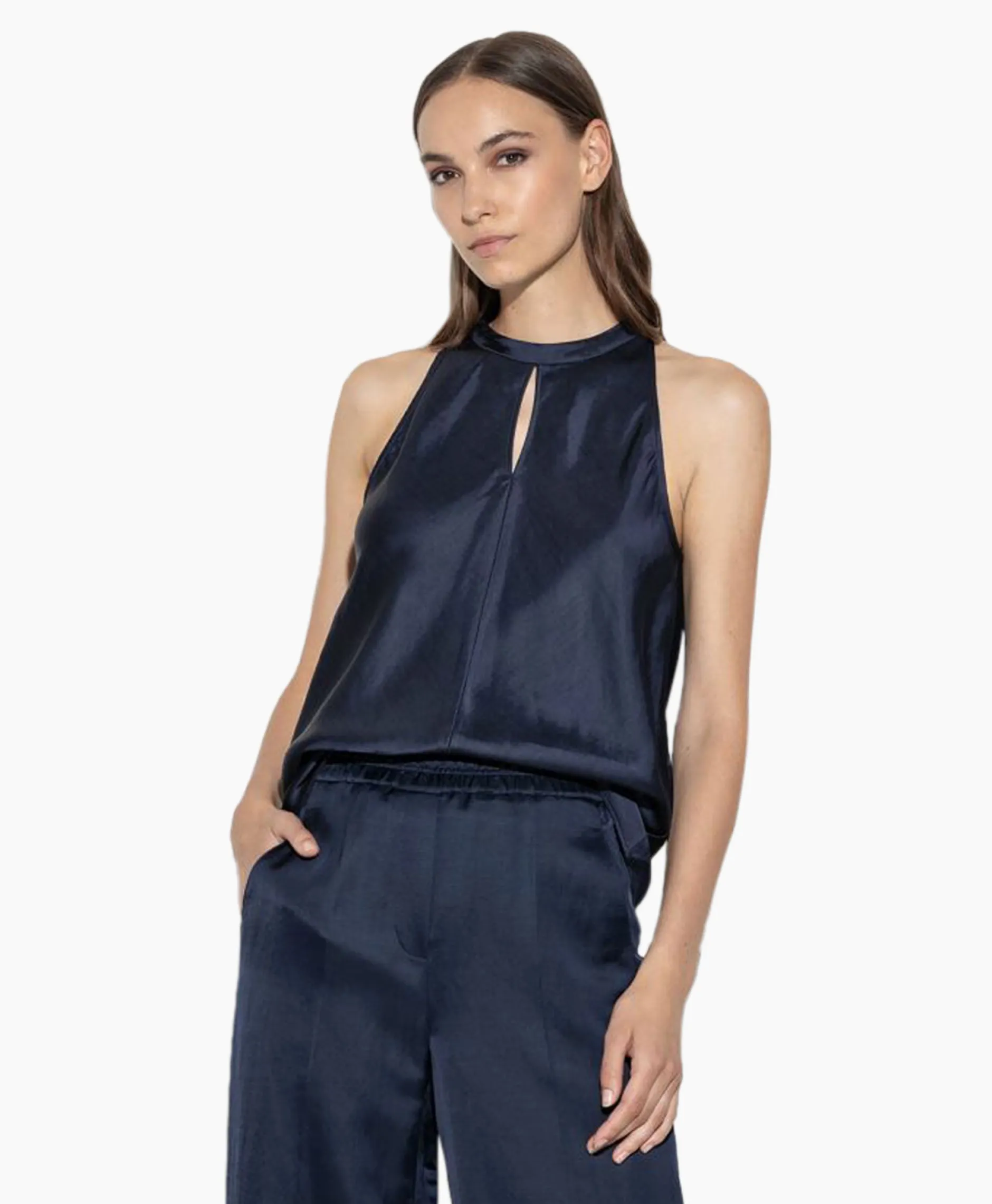 Dames Luisa Cerano T-Shirts & Tops*Top 298426/3596-0 Donker Blauw