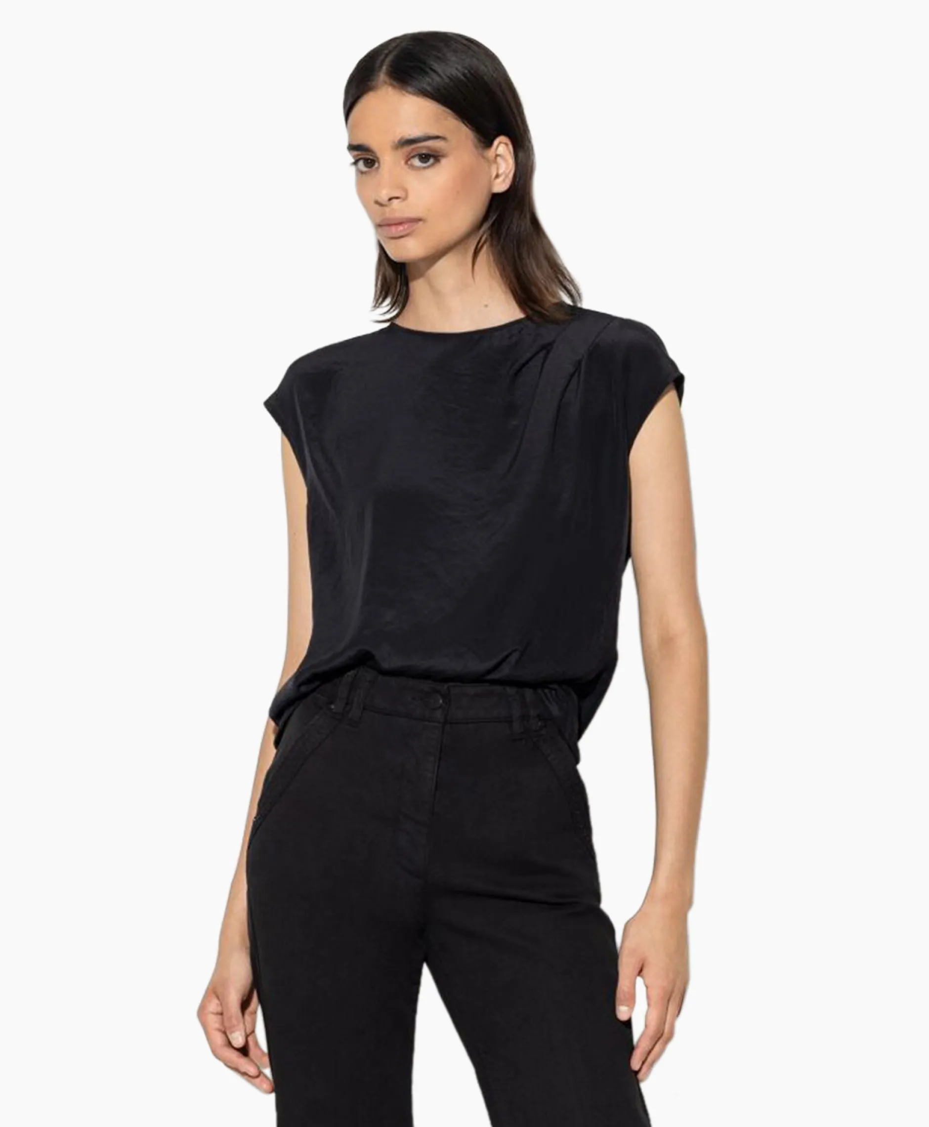 Dames Luisa Cerano Blouses*Top 298441/3597-0 Zwart Dessin