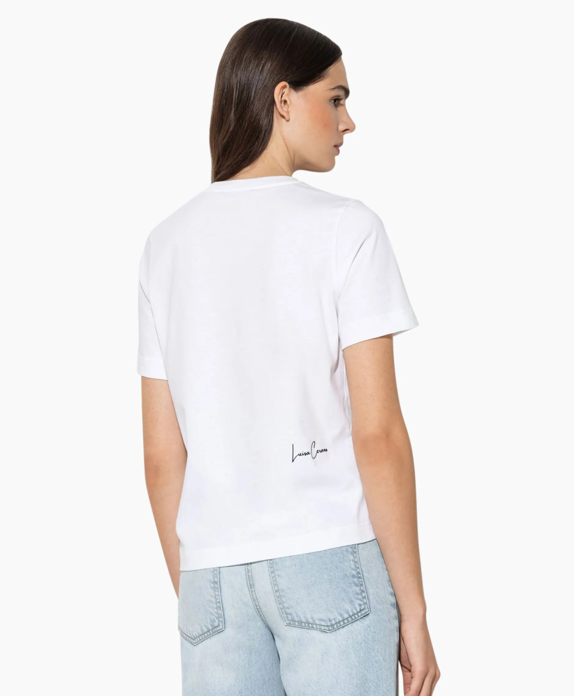 Dames Luisa Cerano T-Shirts & Tops*T-Shirt 398157/7799-0 Wit