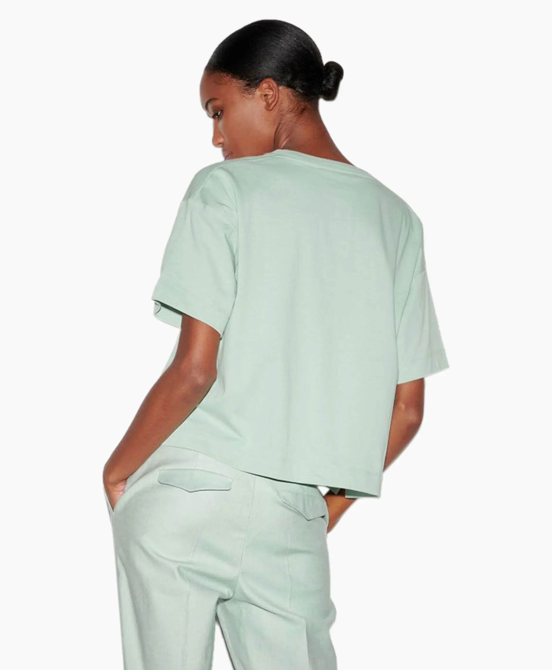 Dames Luisa Cerano T-Shirts & Tops*T-Shirt Korte Mouw 398121/7800-0 Mint