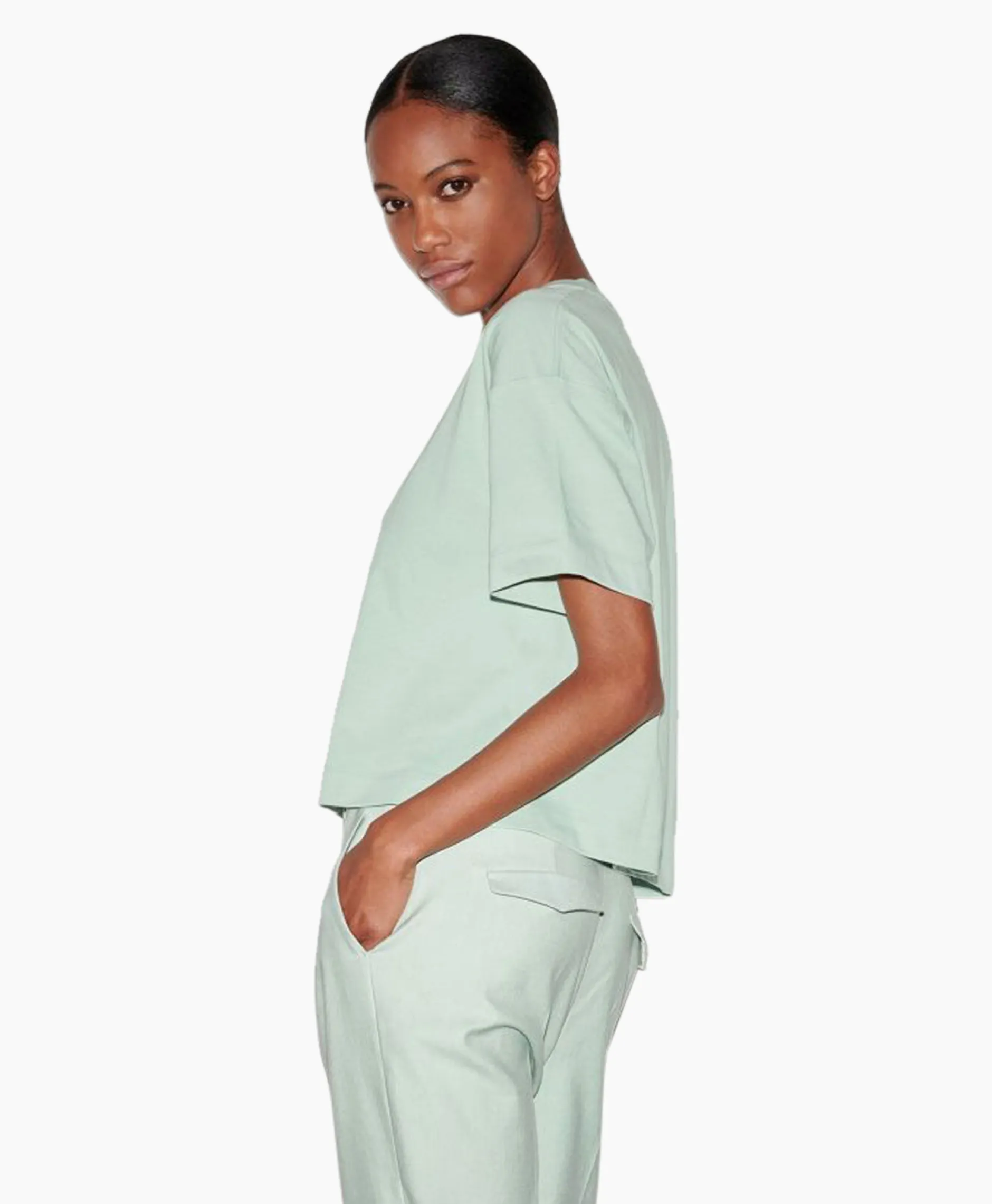 Dames Luisa Cerano T-Shirts & Tops*T-Shirt Korte Mouw 398121/7800-0 Mint