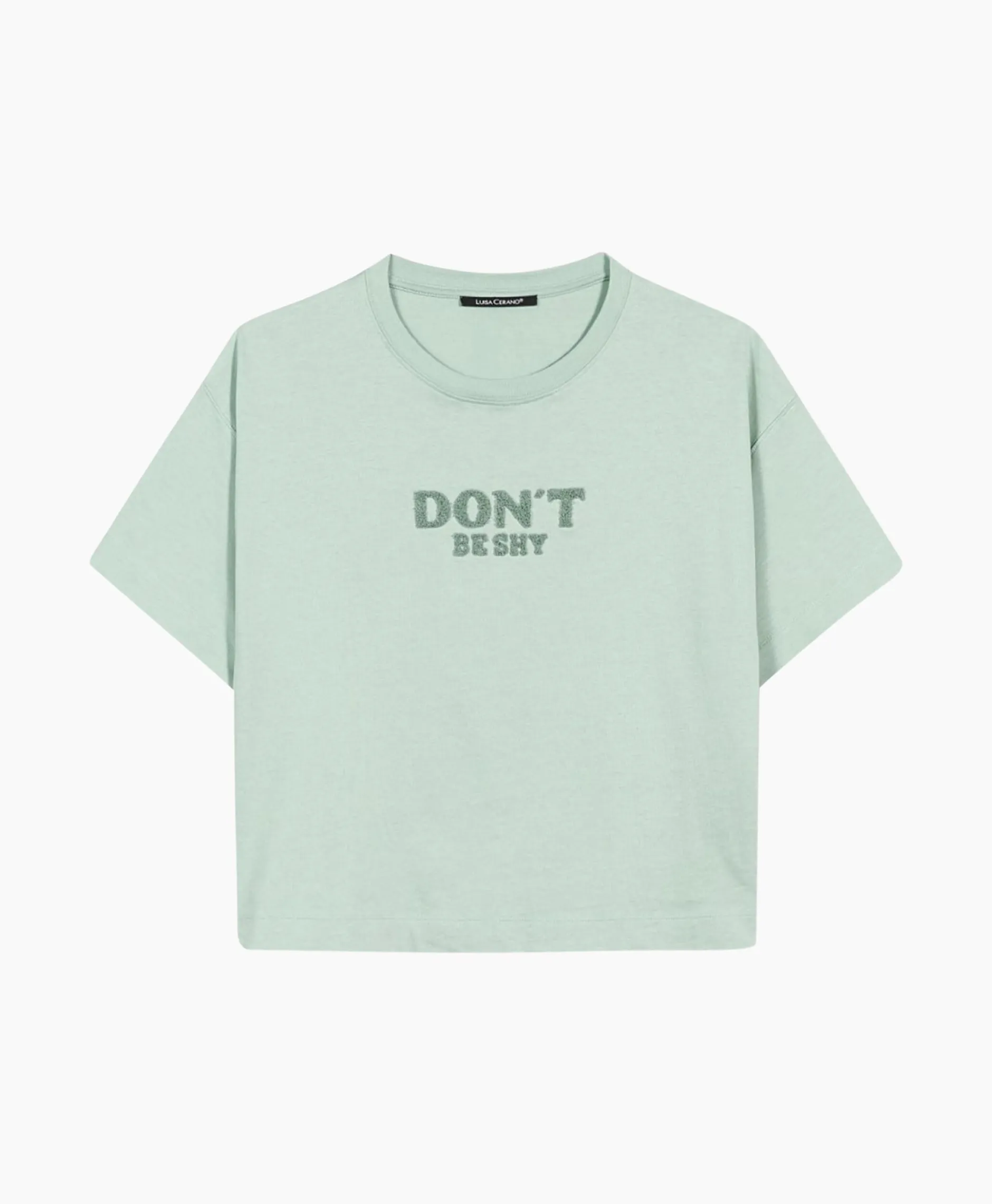 Dames Luisa Cerano T-Shirts & Tops*T-Shirt Korte Mouw 398121/7800-0 Mint