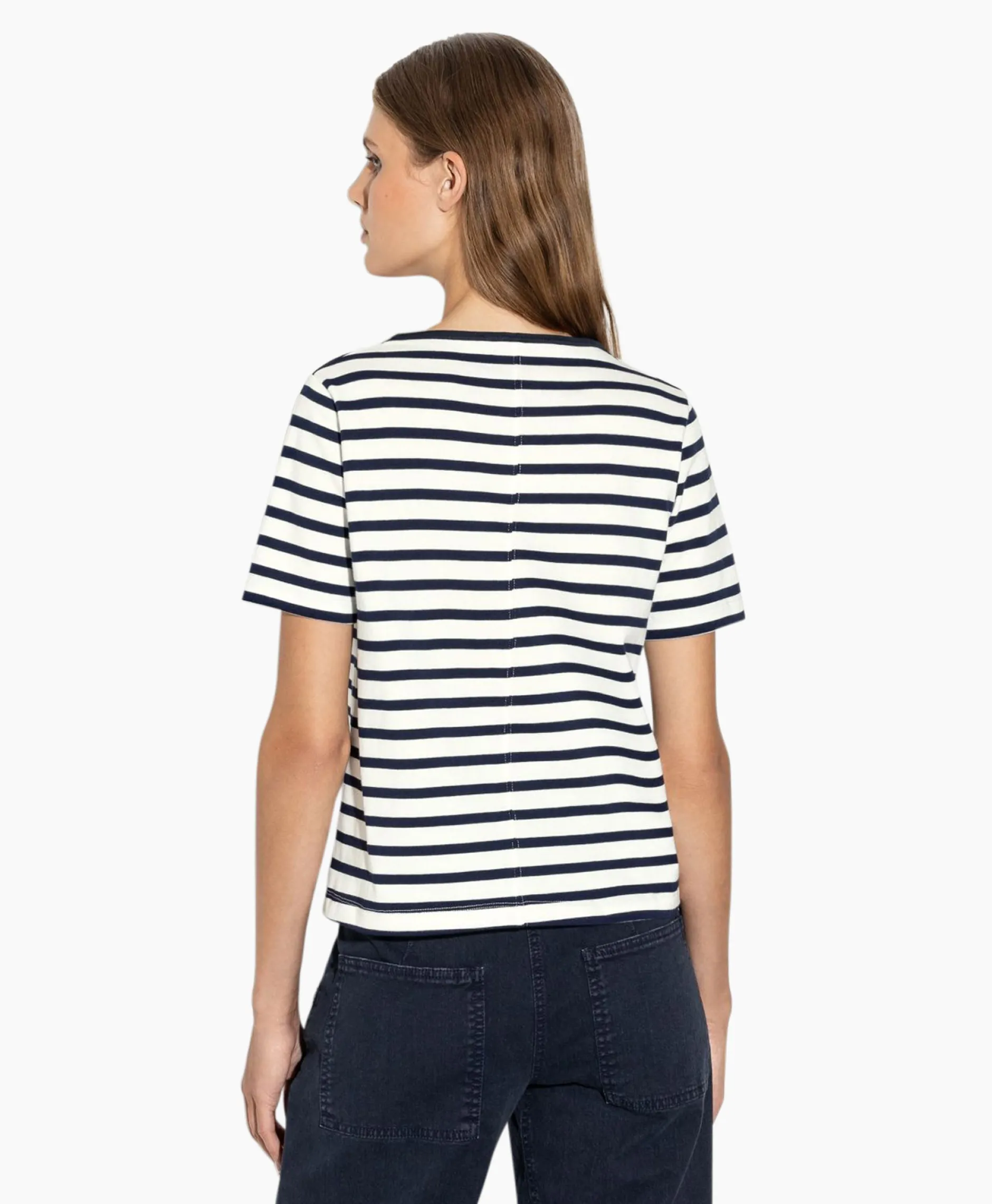 Dames Luisa Cerano T-Shirts & Tops*T-Shirt Korte Mouw 398145/7800-0 Off White