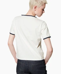 Dames Luisa Cerano T-Shirts & Tops*T-Shirt Korte Mouw 398144/7799-0 Off White