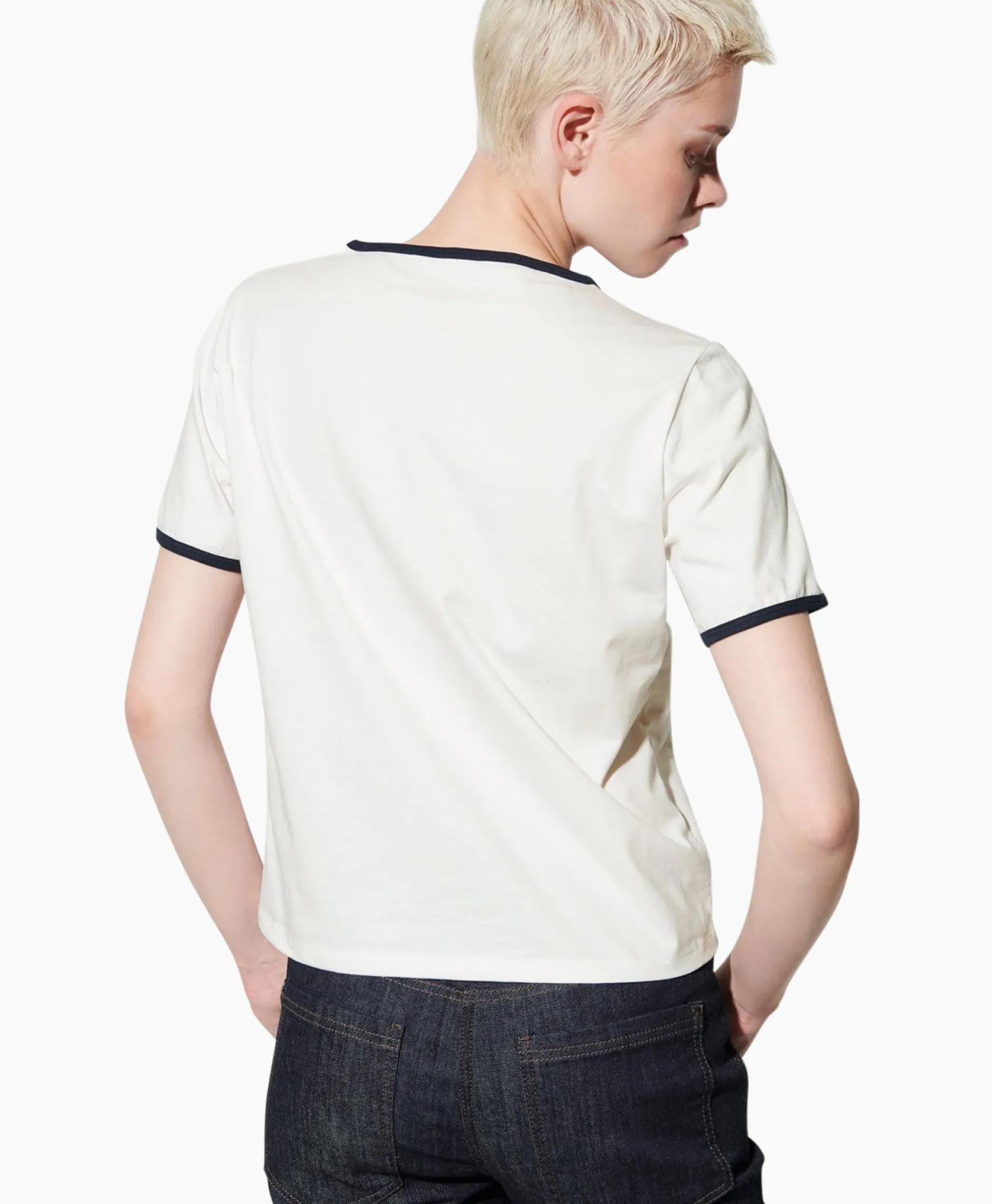 Dames Luisa Cerano T-Shirts & Tops*T-Shirt Korte Mouw 398144/7799-0 Off White