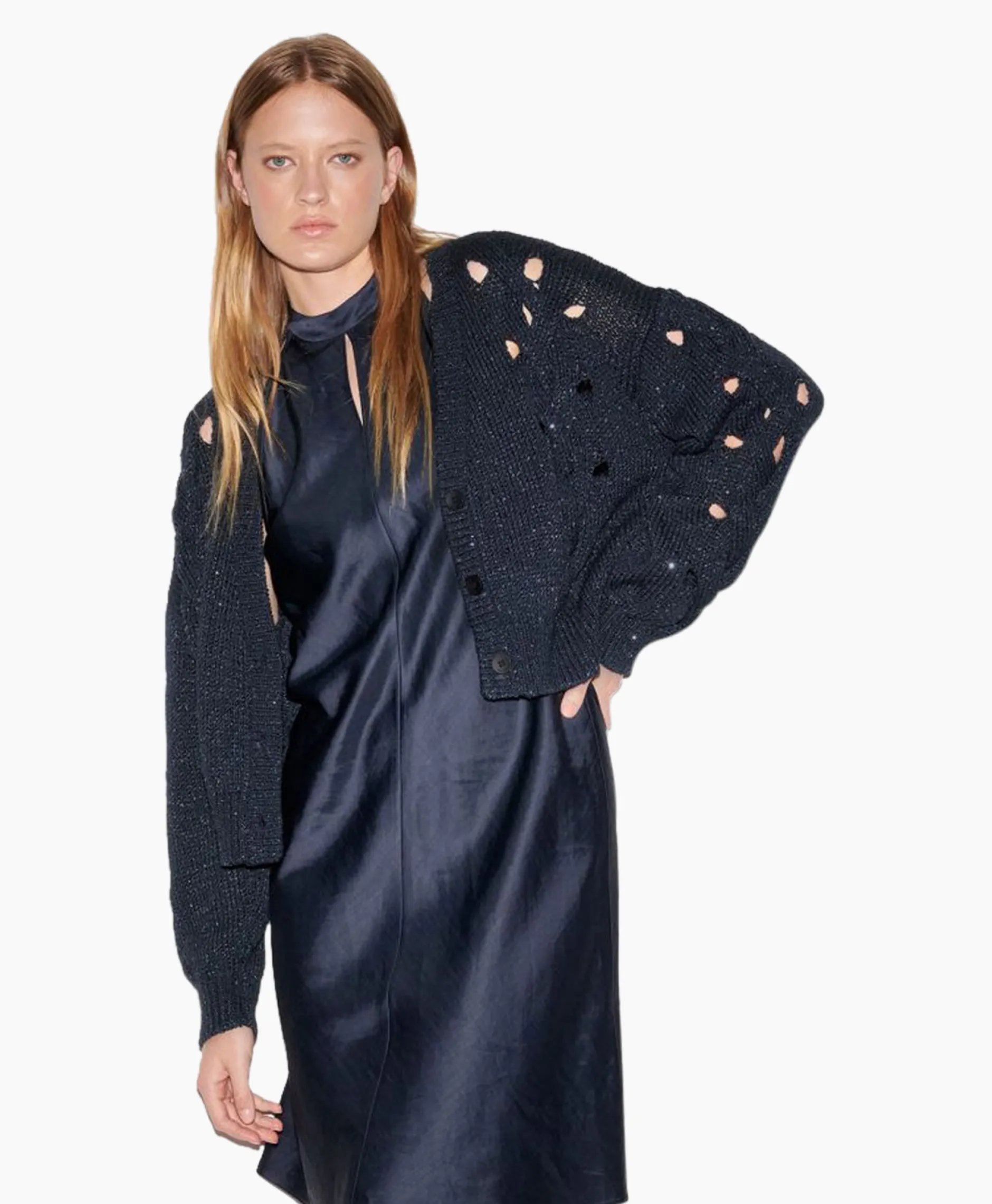 Dames Luisa Cerano Vesten*Vest 498220/5894-0 Donker Blauw