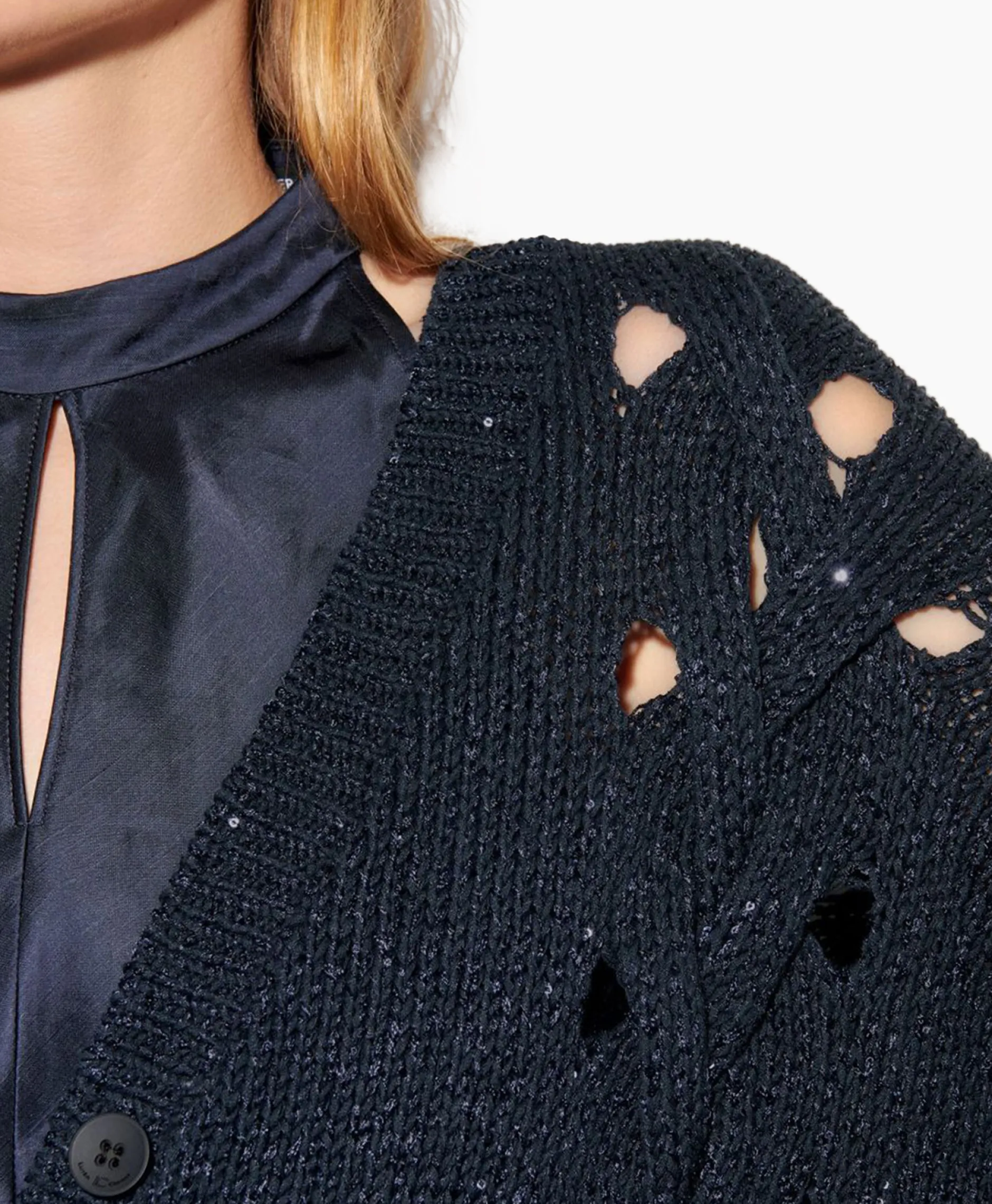 Dames Luisa Cerano Vesten*Vest 498220/5894-0 Donker Blauw