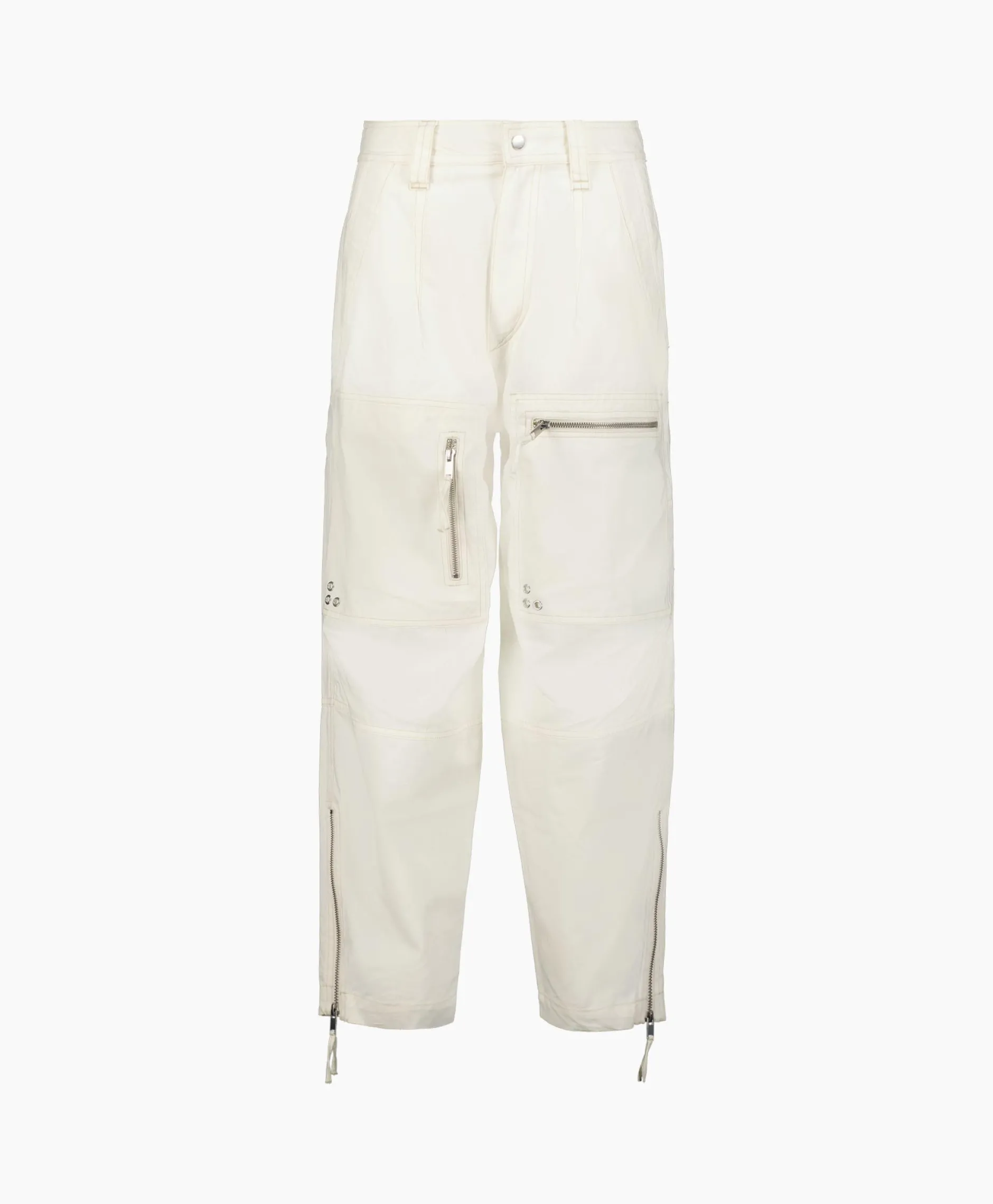 Dames Marant Étoile Broeken*Marant Etoile Cargobroek Kelvin-Gc Ecru