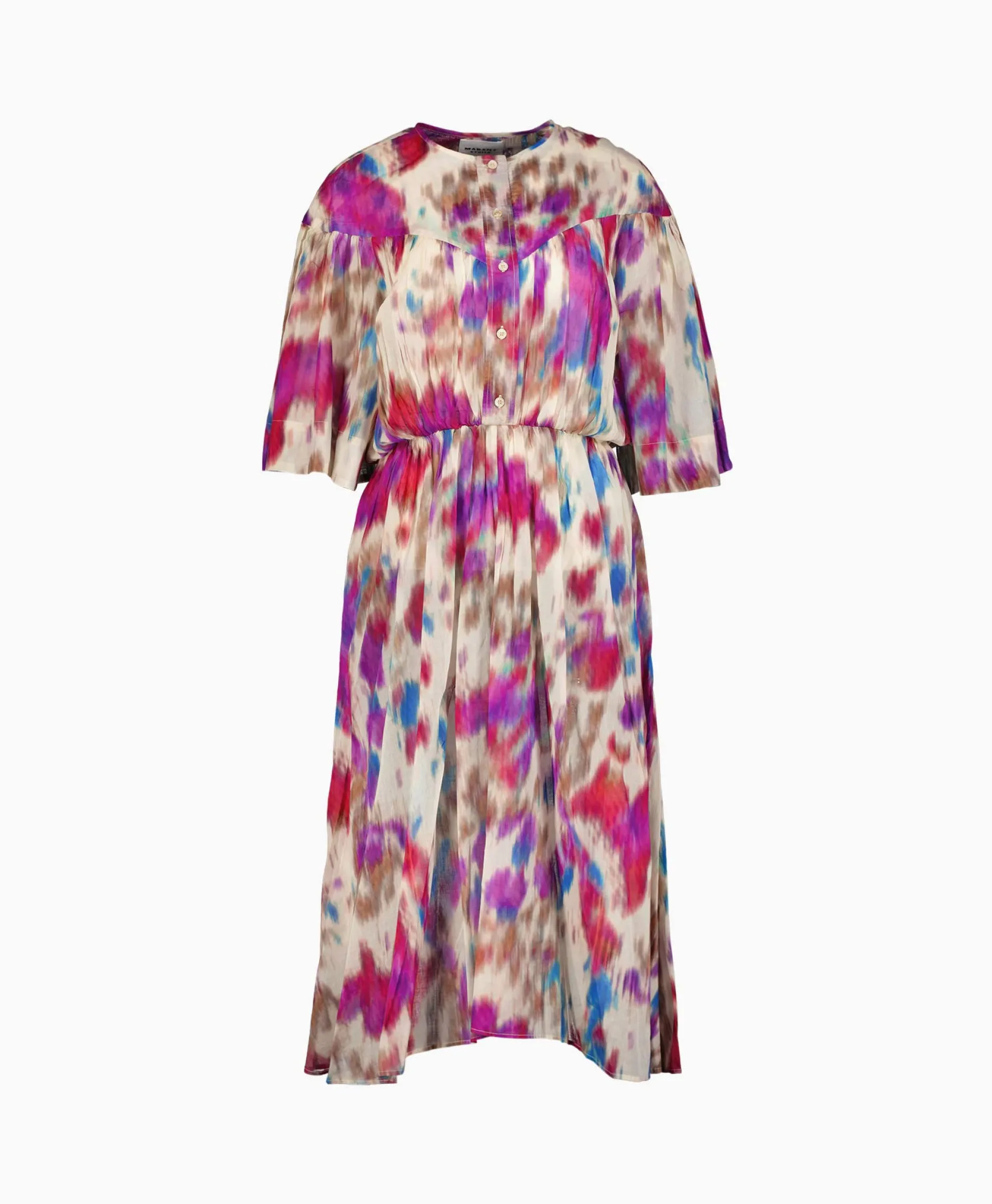 Dames Marant Étoile Jurken*Marant Etoile Midi Jurk Maggy-Gb Beige