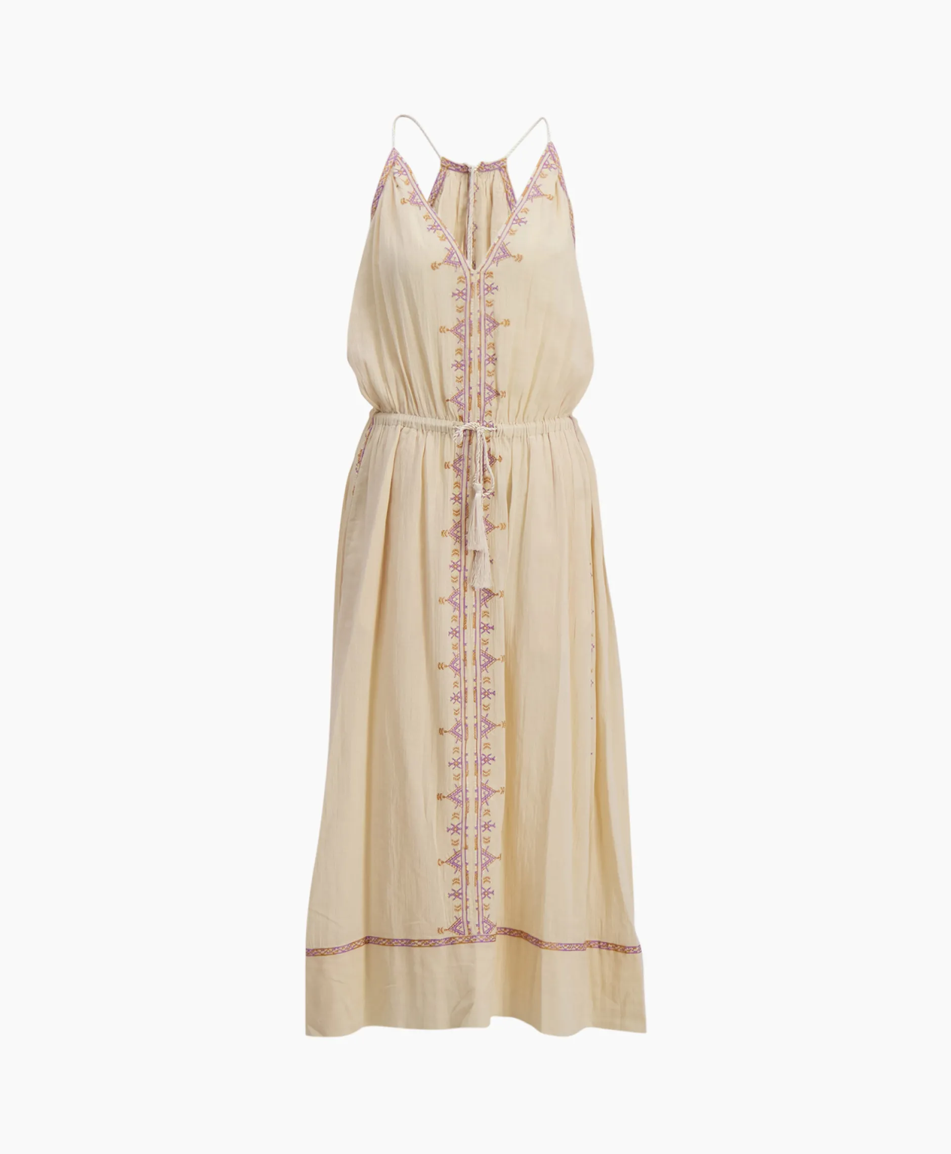 Dames Marant Étoile Jurken*Marant Etoile Midi Jurk Siana-Ge Beige