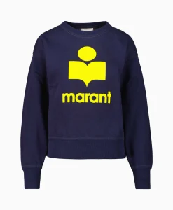 Dames Marant Étoile Truien*Marant Etoile Pullover Mobyli Donker Blauw
